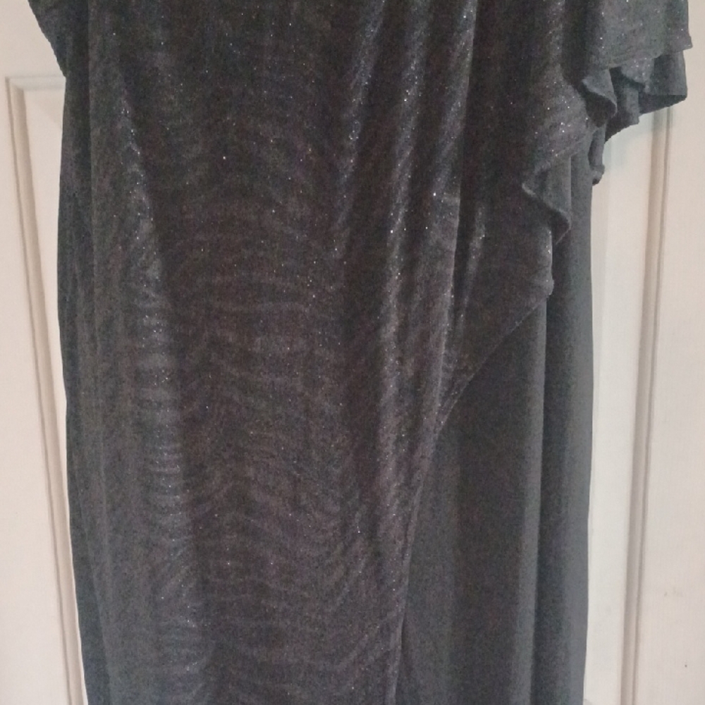 R&M Richards Black One Shoulder Jumpsuit, 22W - Picture 5 of 9